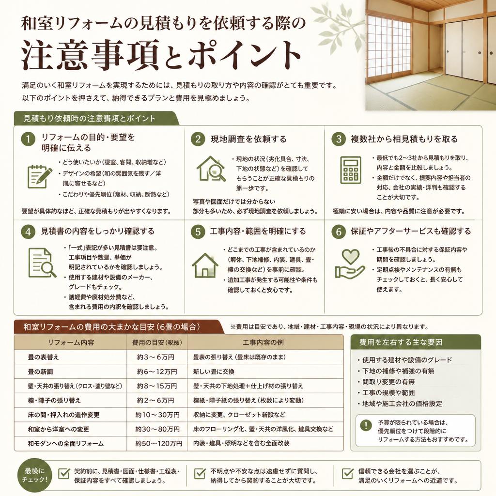 見積もり依頼のポイント