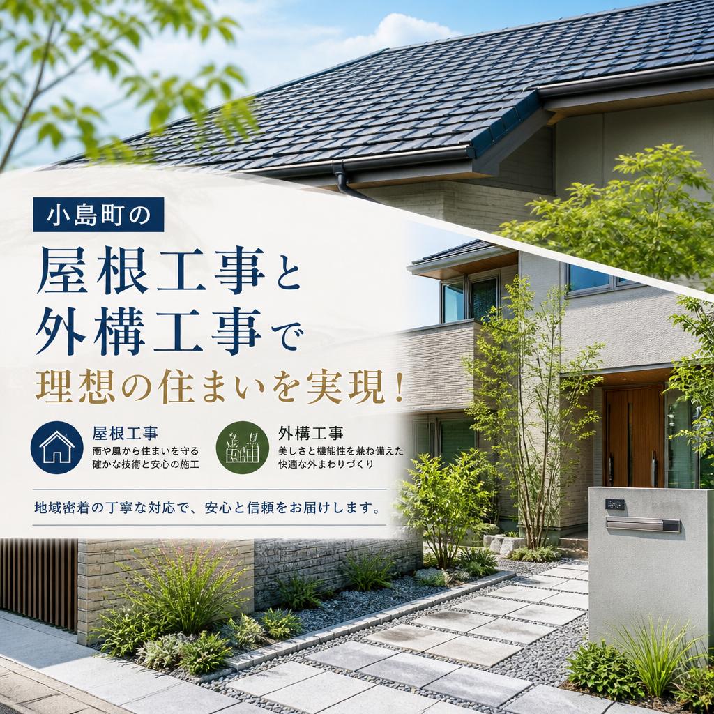 小島町の屋根工事と外構工事で理想の住まいを実現！｜滋賀県守山市のリフォームならトータルサポートNAO