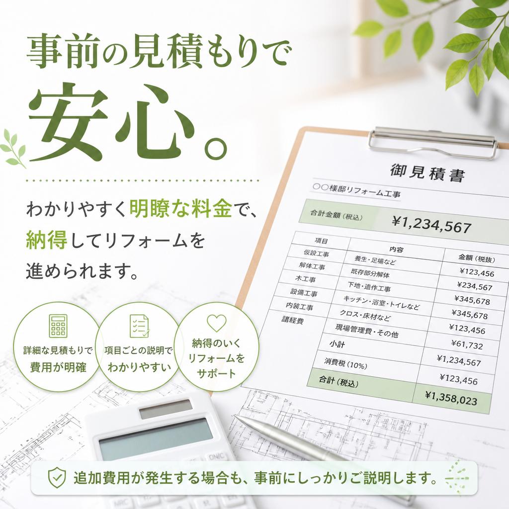 明快な見積もりサービス