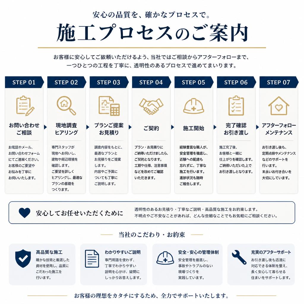 施工プロセスの透明性