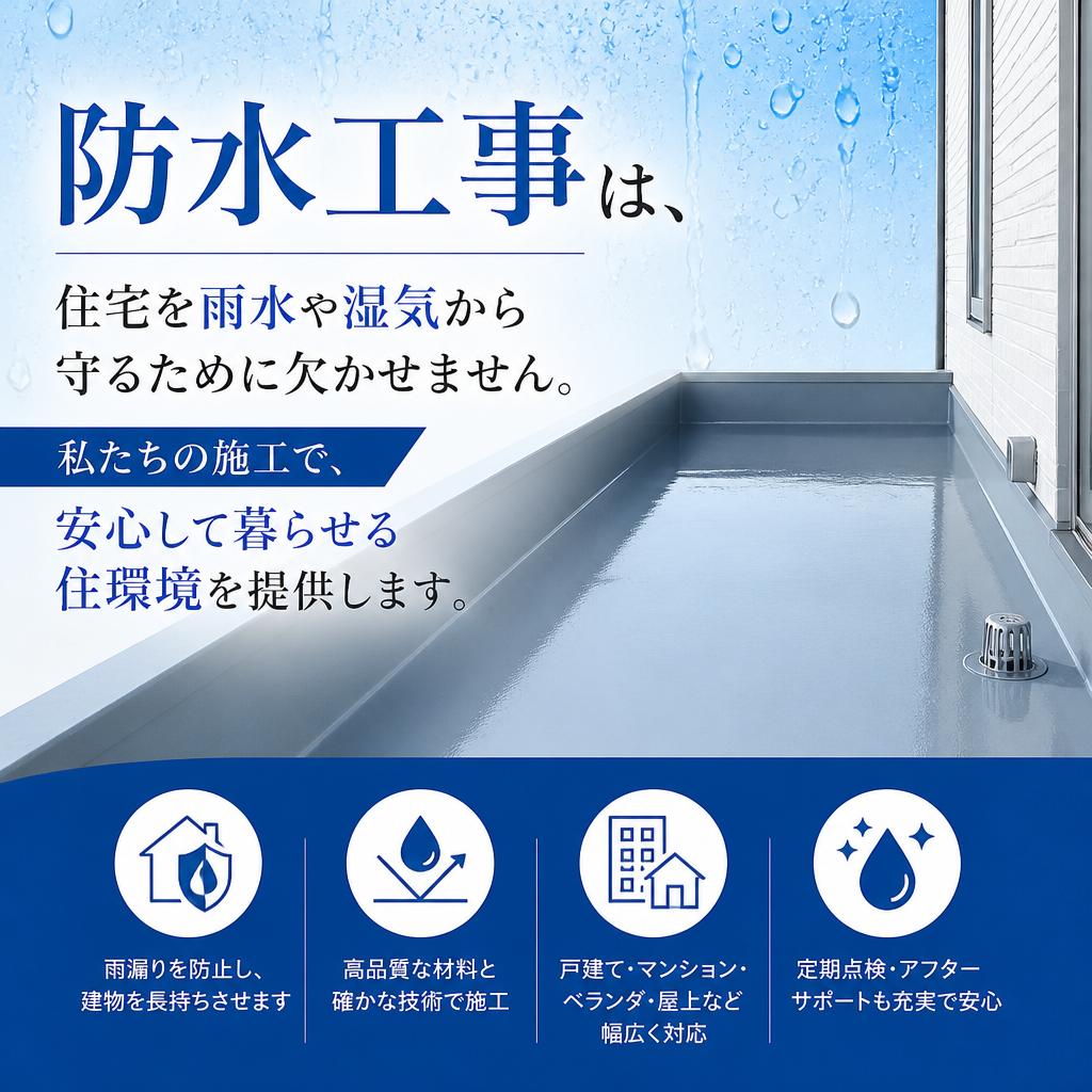防水工事で安心な住環境
