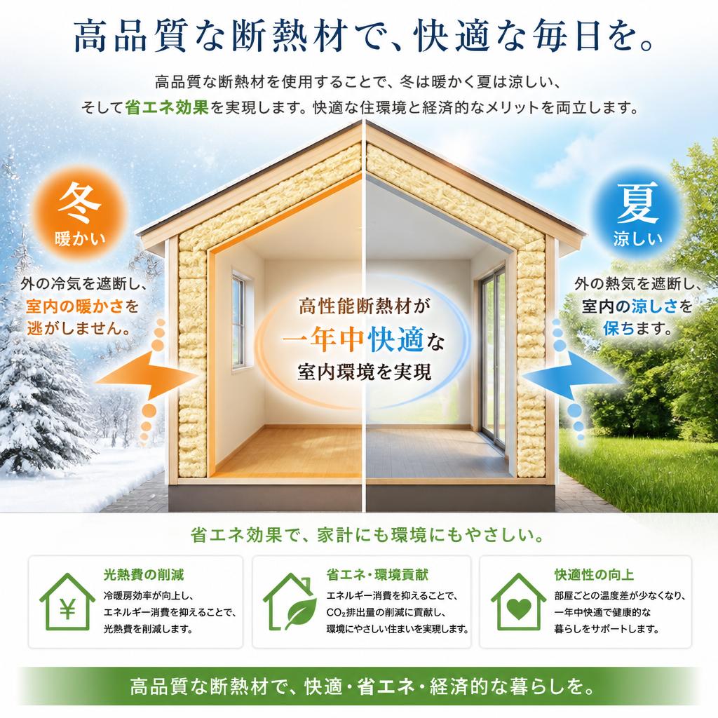 断熱材で光熱費削減