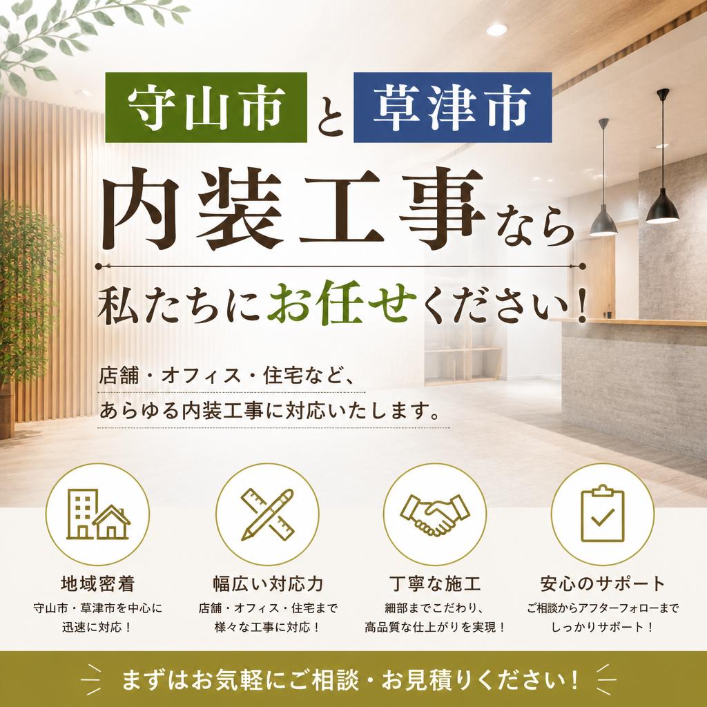 守山市と草津市の内装工事なら私たちにお任せください！｜滋賀県守山市のリフォームならトータルサポートNAO