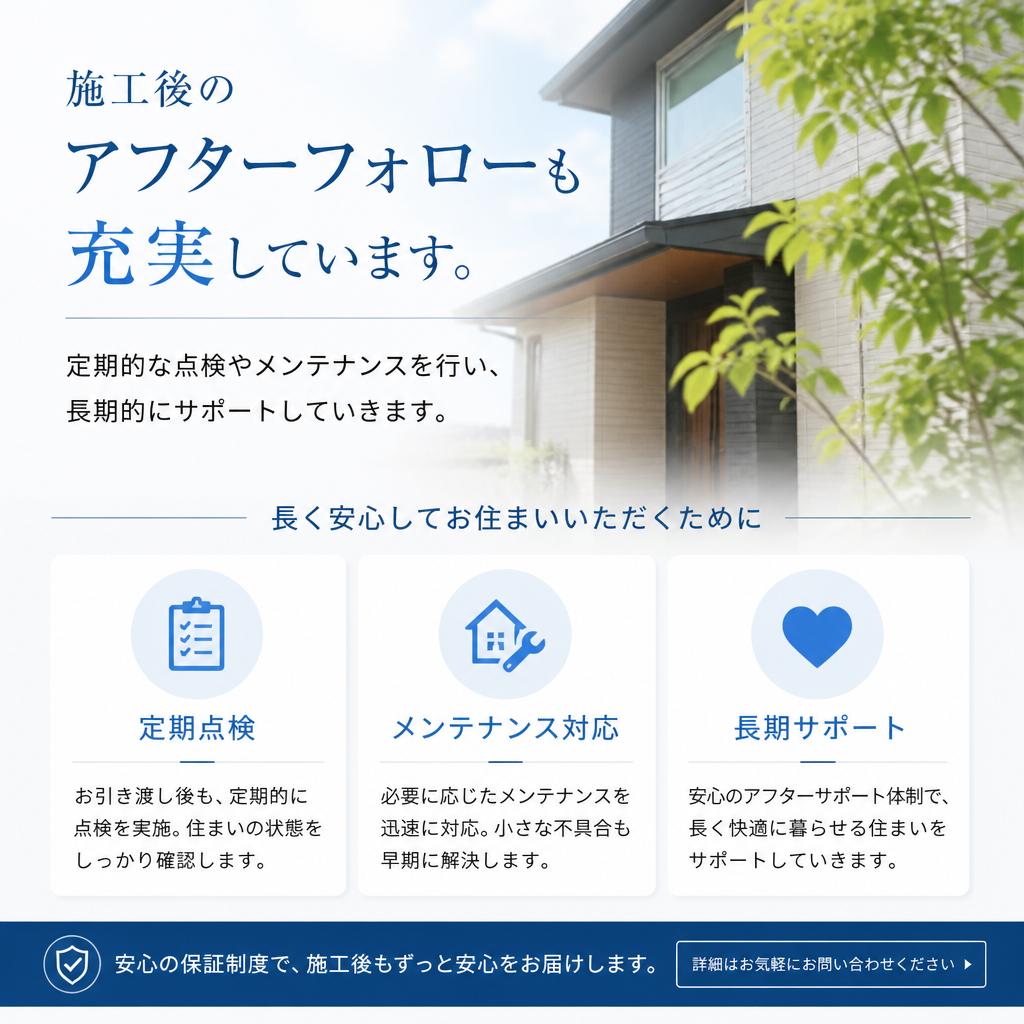 5. アフターフォローで安心