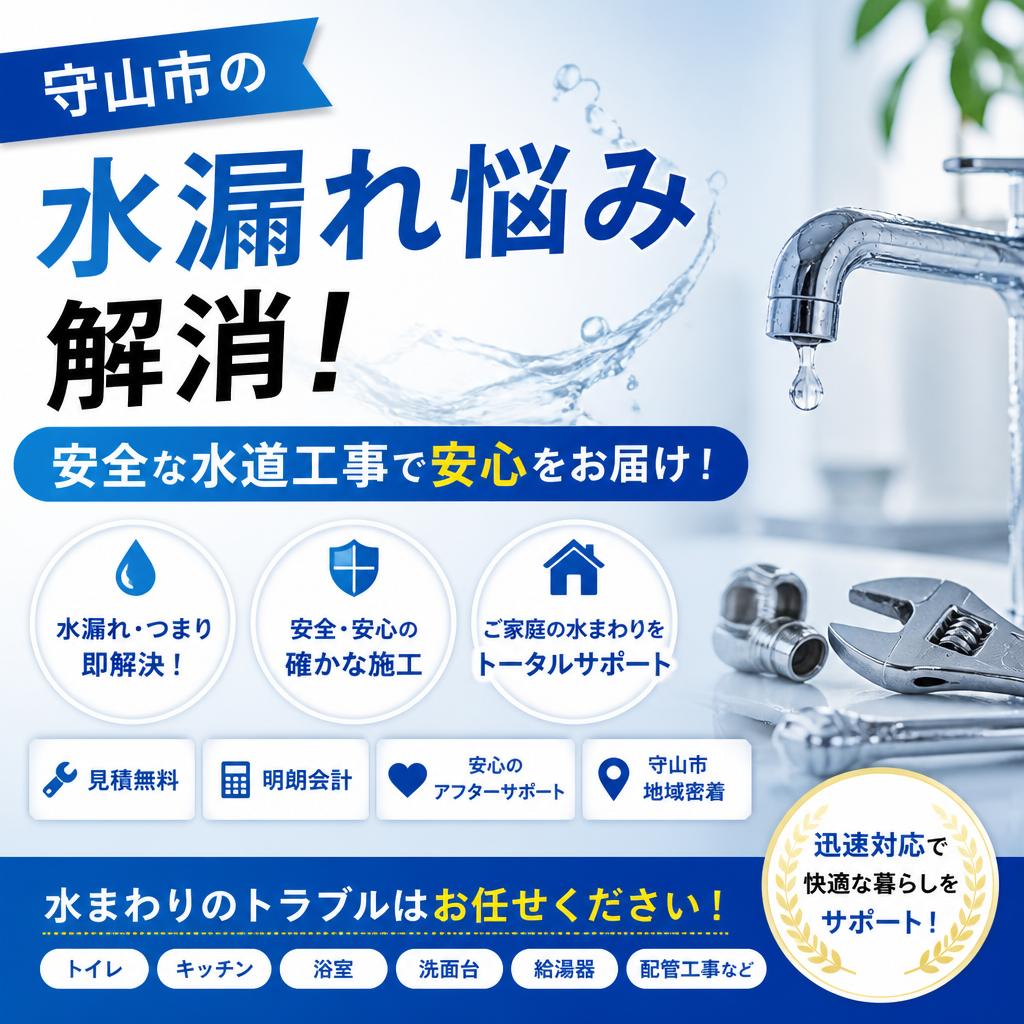 守山市の水漏れ悩み解消！安全な水道工事で安心をお届け！｜滋賀県守山市のリフォームならトータルサポートNAO