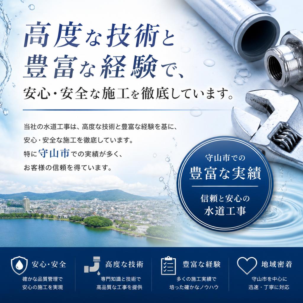トータルサポートNAOの水道工事の強み