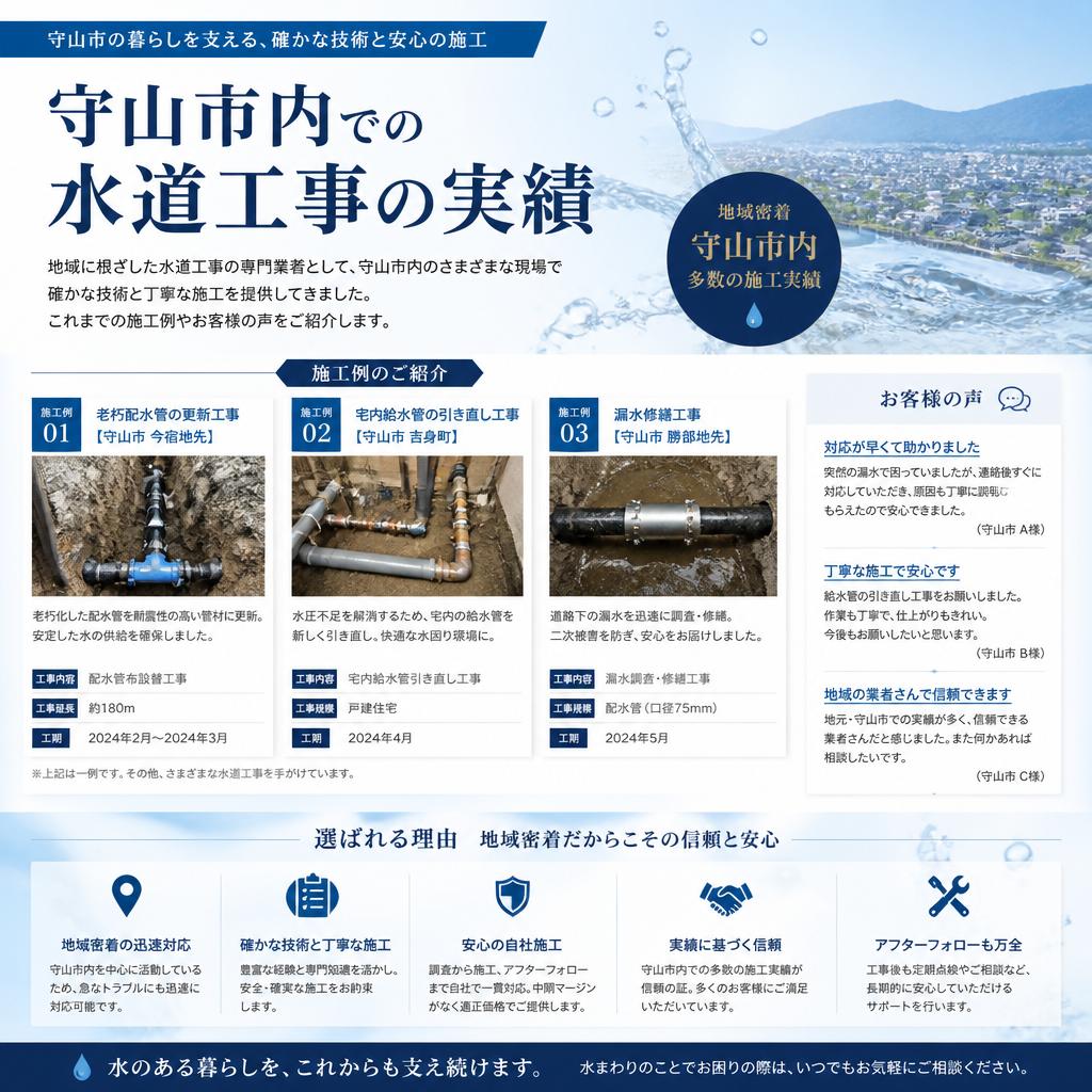 実績紹介：安心の施工事例